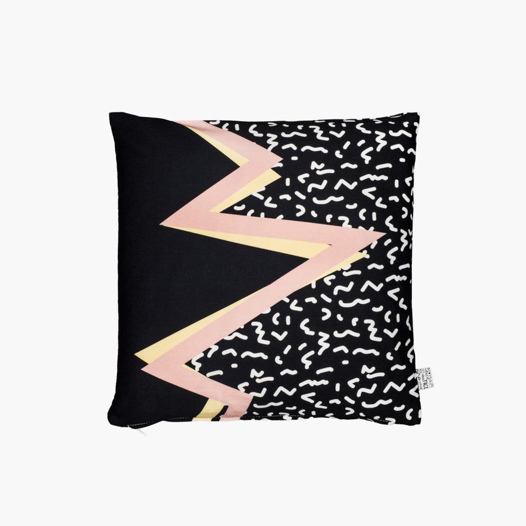 memphis black Kissen
