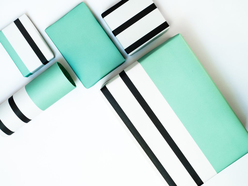 nice color shape Geschenkpapier 2er Set 3