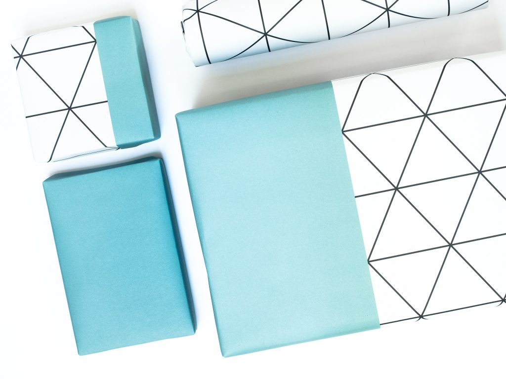nice color shape Geschenkpapier 2er Set 1
