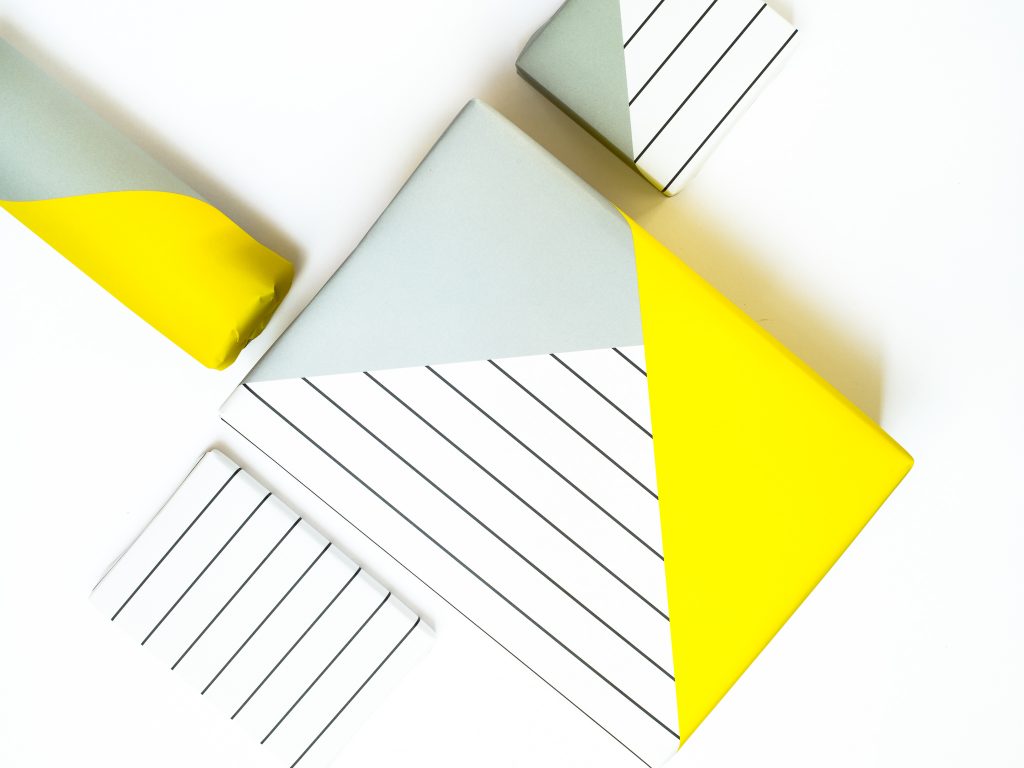nice color shape Geschenkpapier 2er Set 2