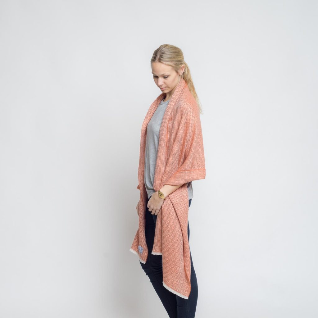 nice merino schal - rost