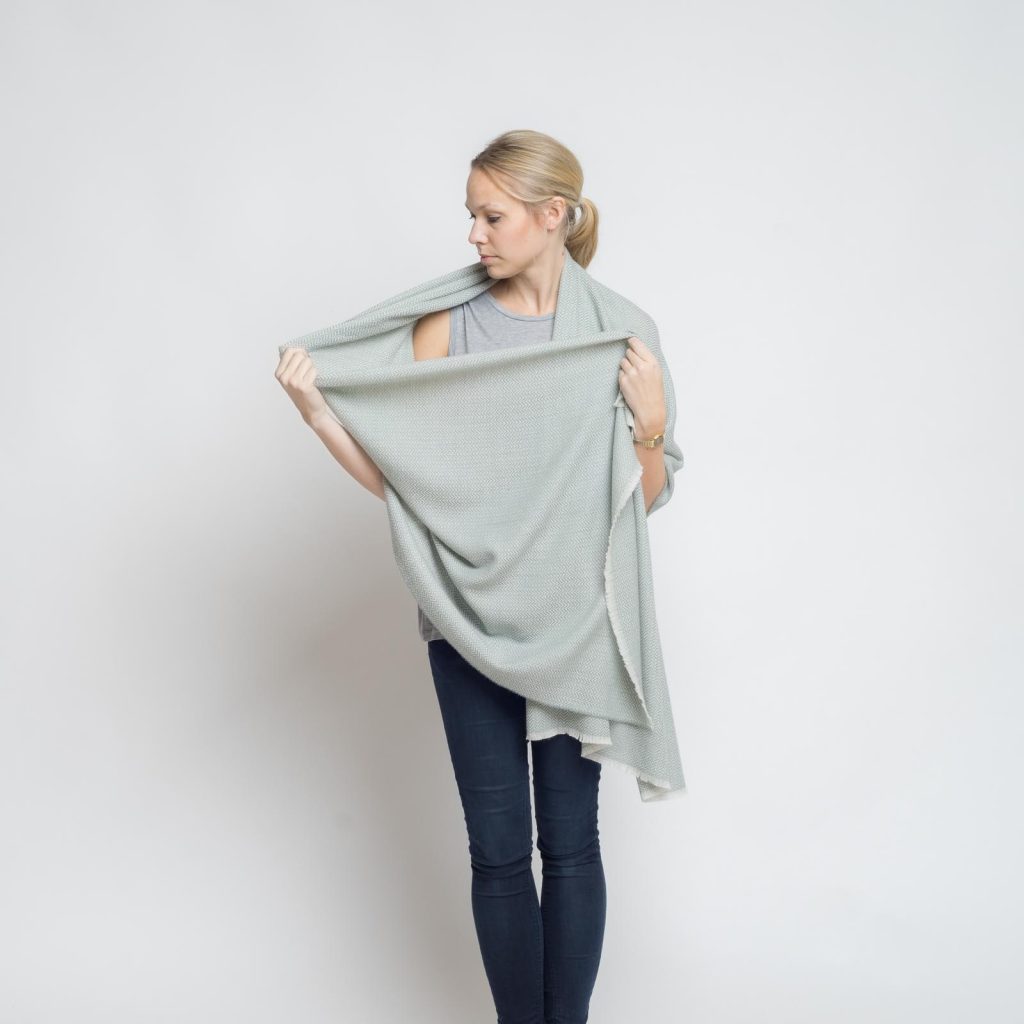 nice merino schal - schilf