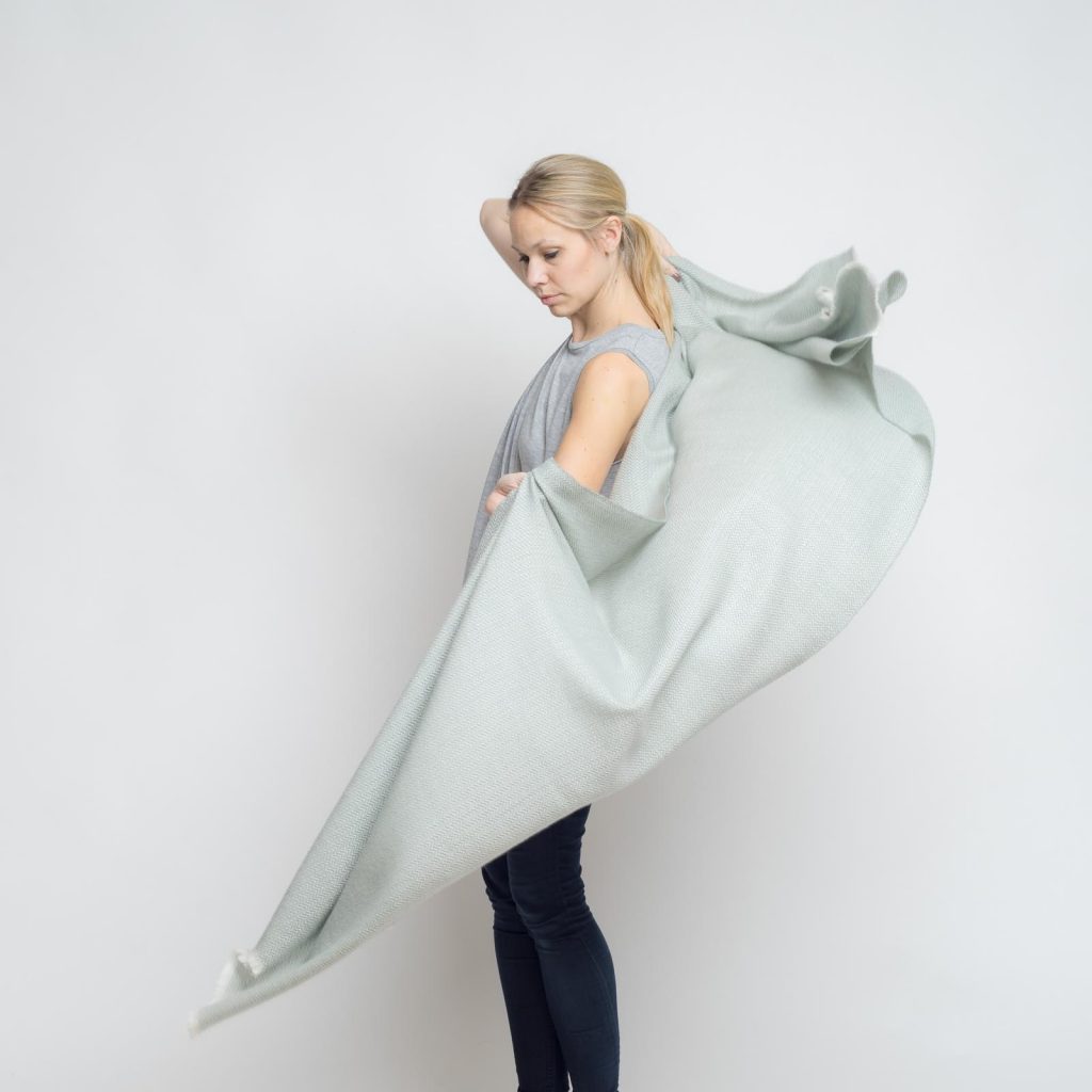 nice merino schal - schilf