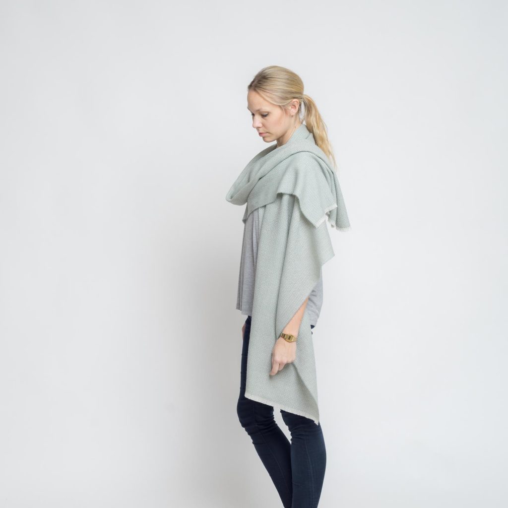 nice merino schal - schilf