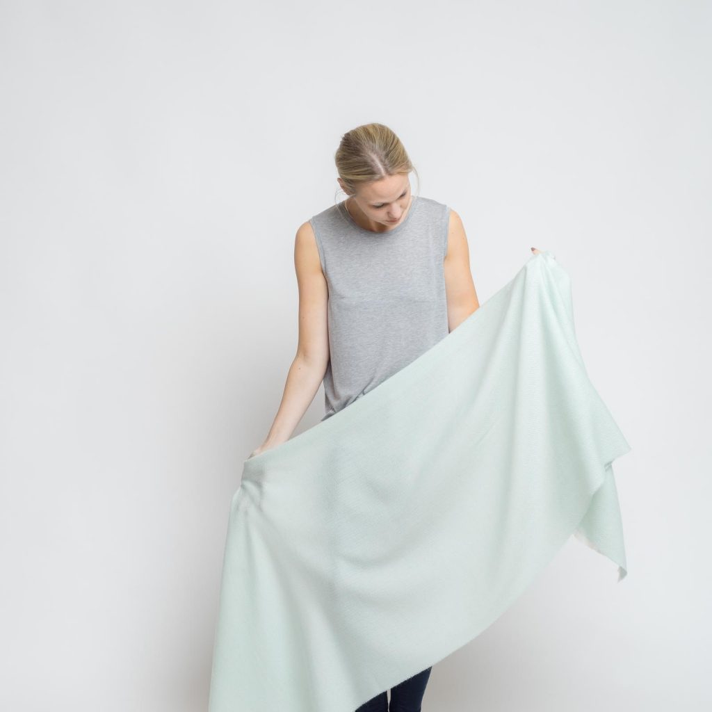 nice merino schal - aqua