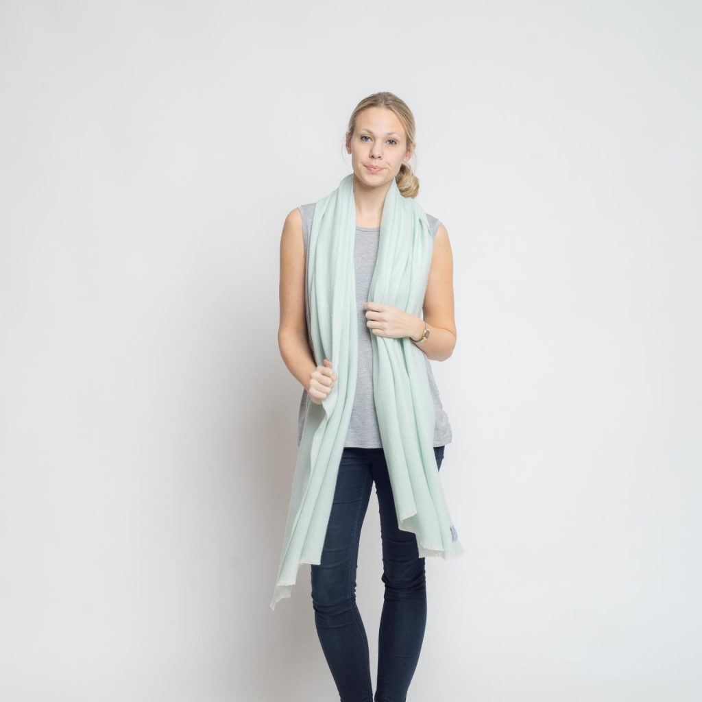 nice merino schal - aqua