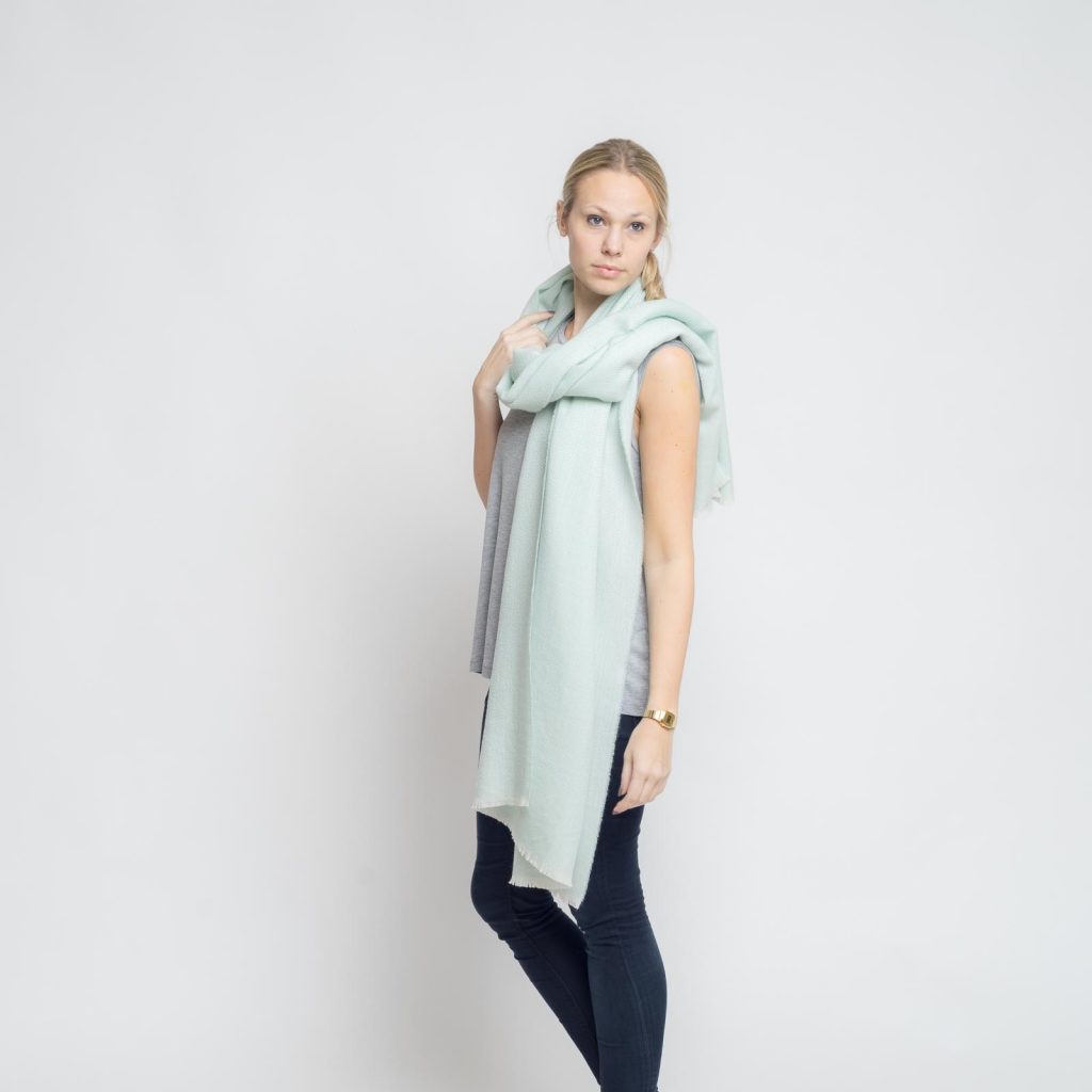 nice merino schal - aqua