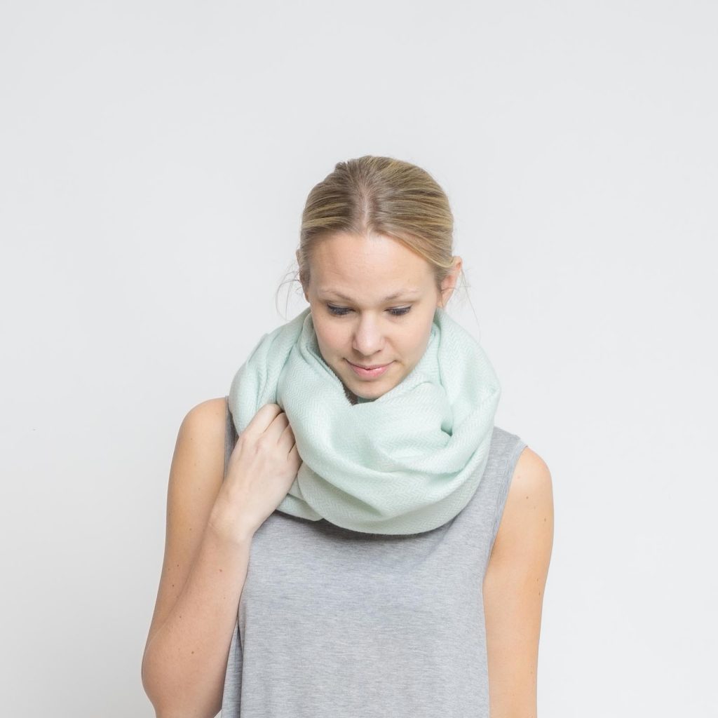 nice merino schal - aqua