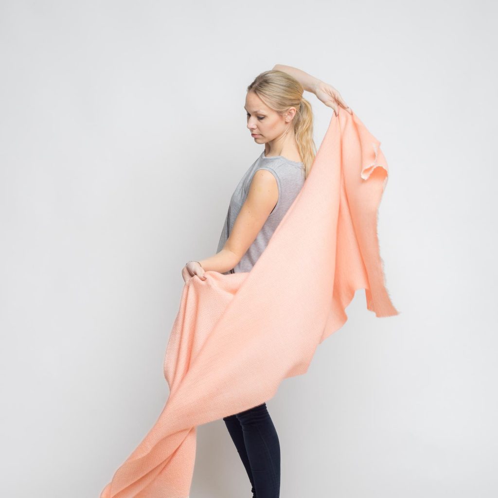 nice merino schal - apricot