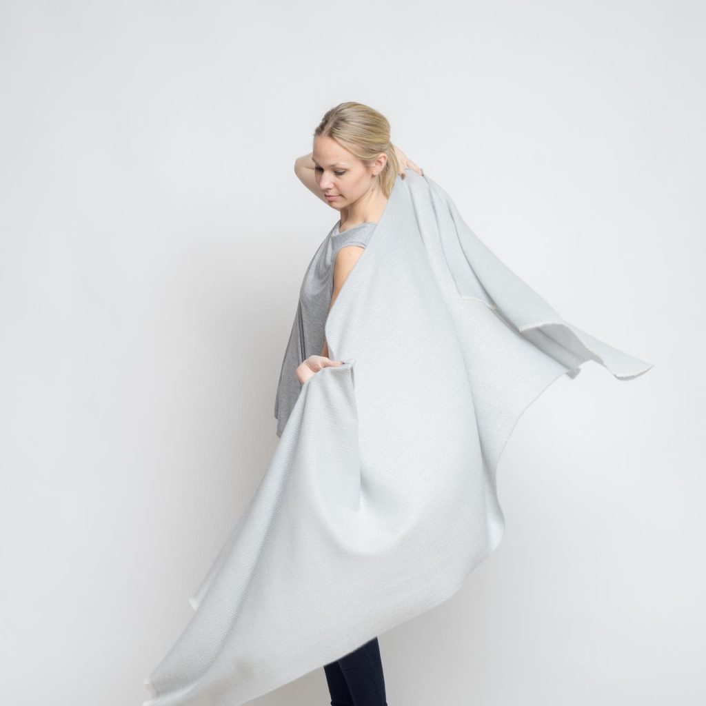 nice merino schal - taube
