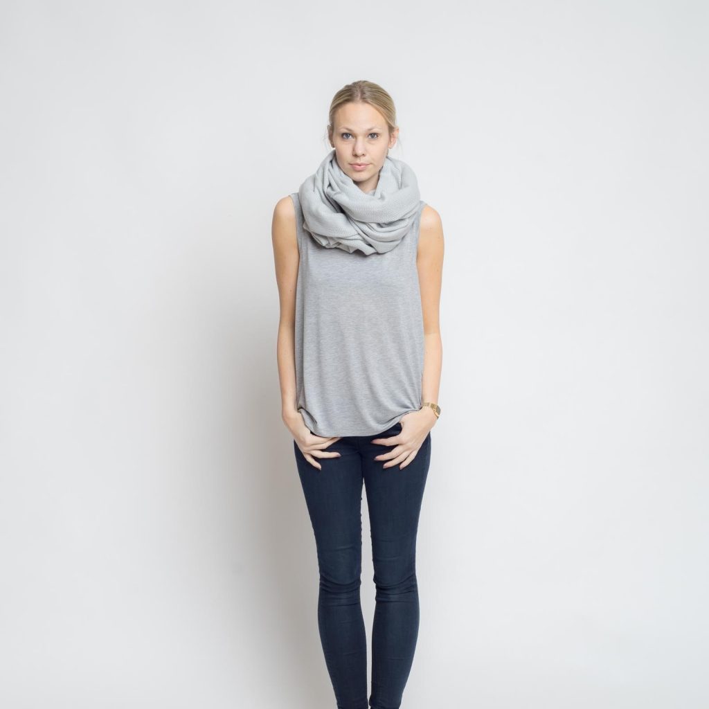 nice merino schal - taube