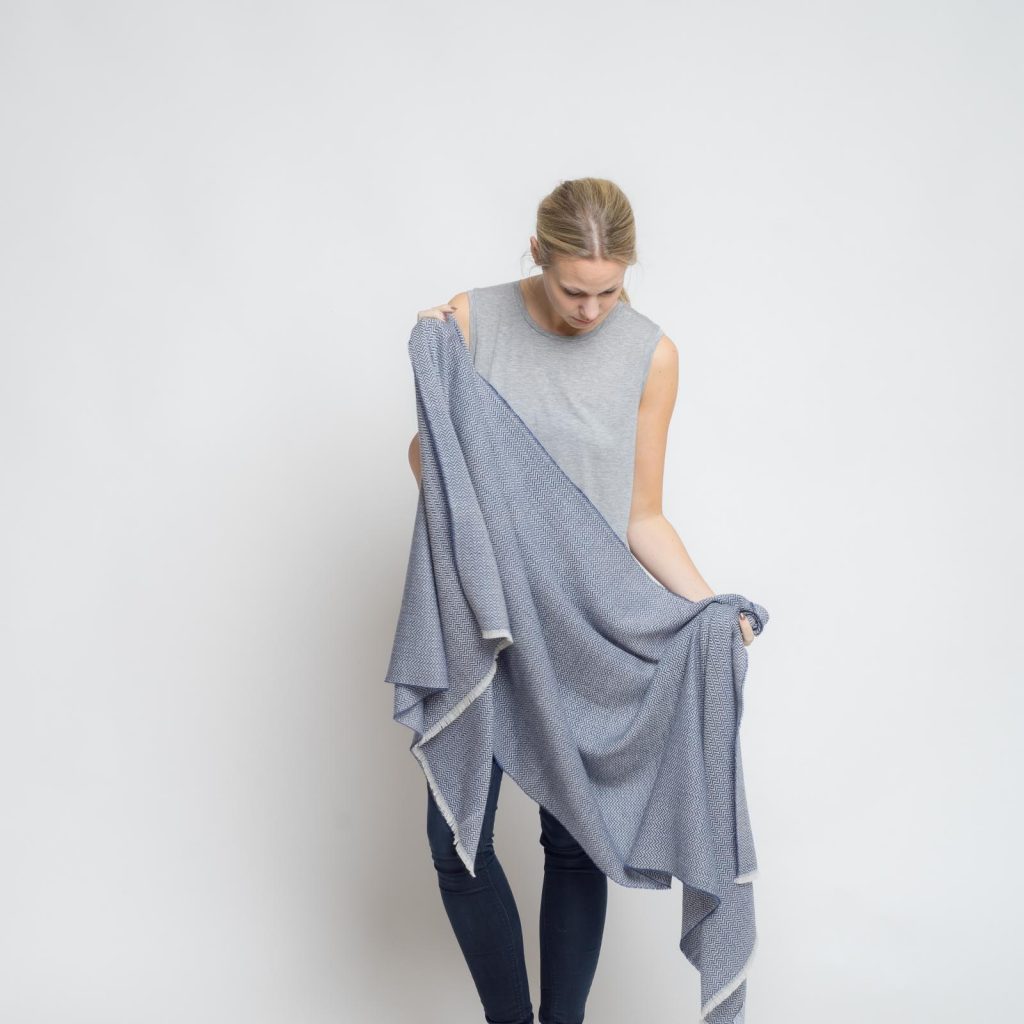nice merino schal - ocean