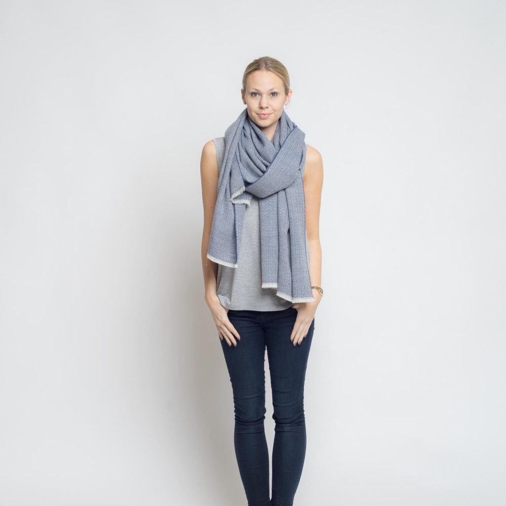 nice merino schal - ocean