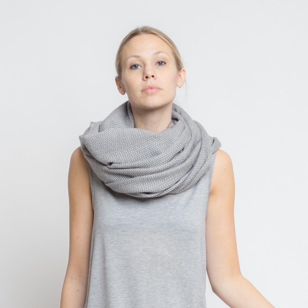 nice merino schal - granit