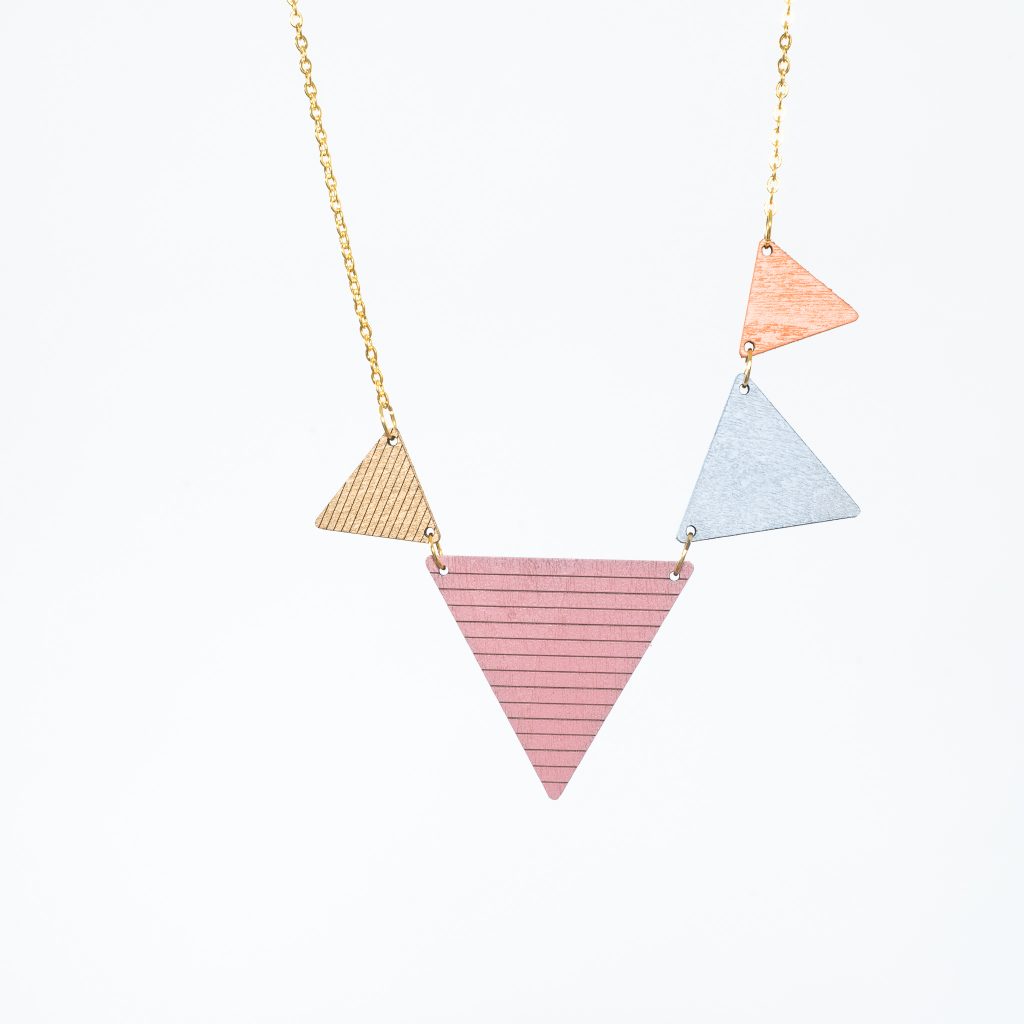 nice Wimpelkette mauve