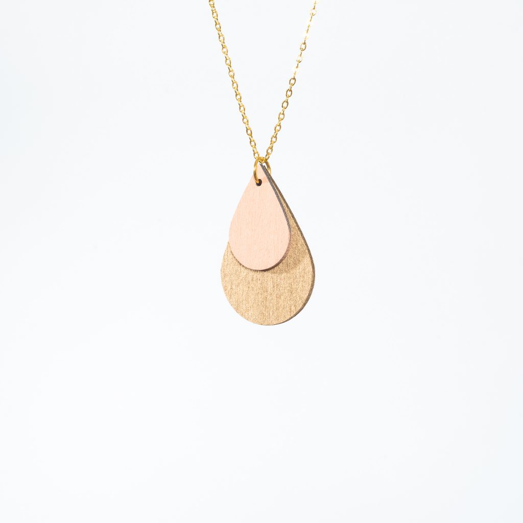 nice Tropfenkette gold