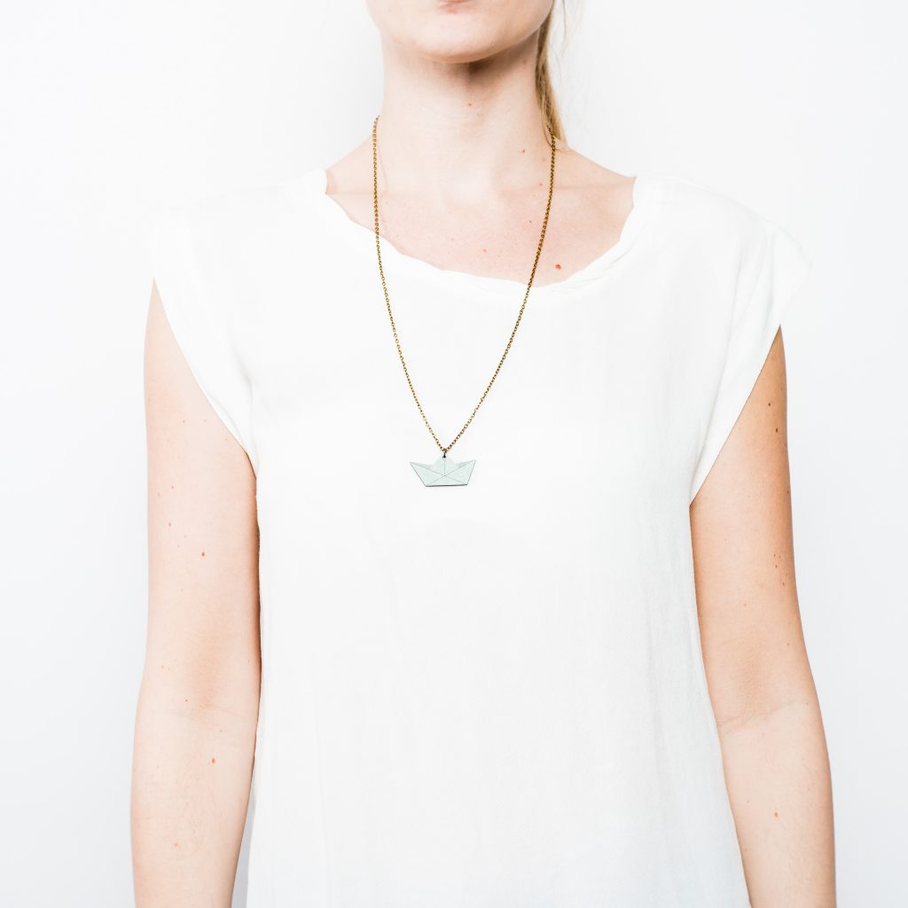 Papierboot Kette mini