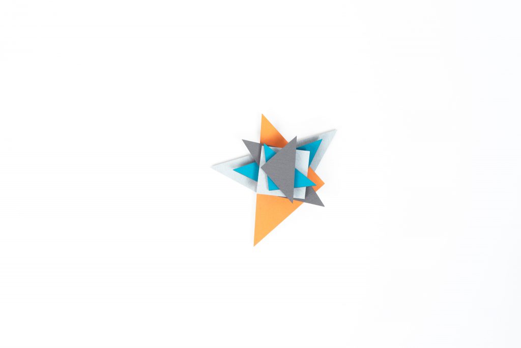 Tangram Magnete orange