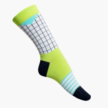 nice socks grid green