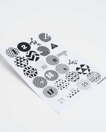 Adventskalender Aufkleber geo