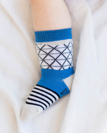 Babysocken triangle blue