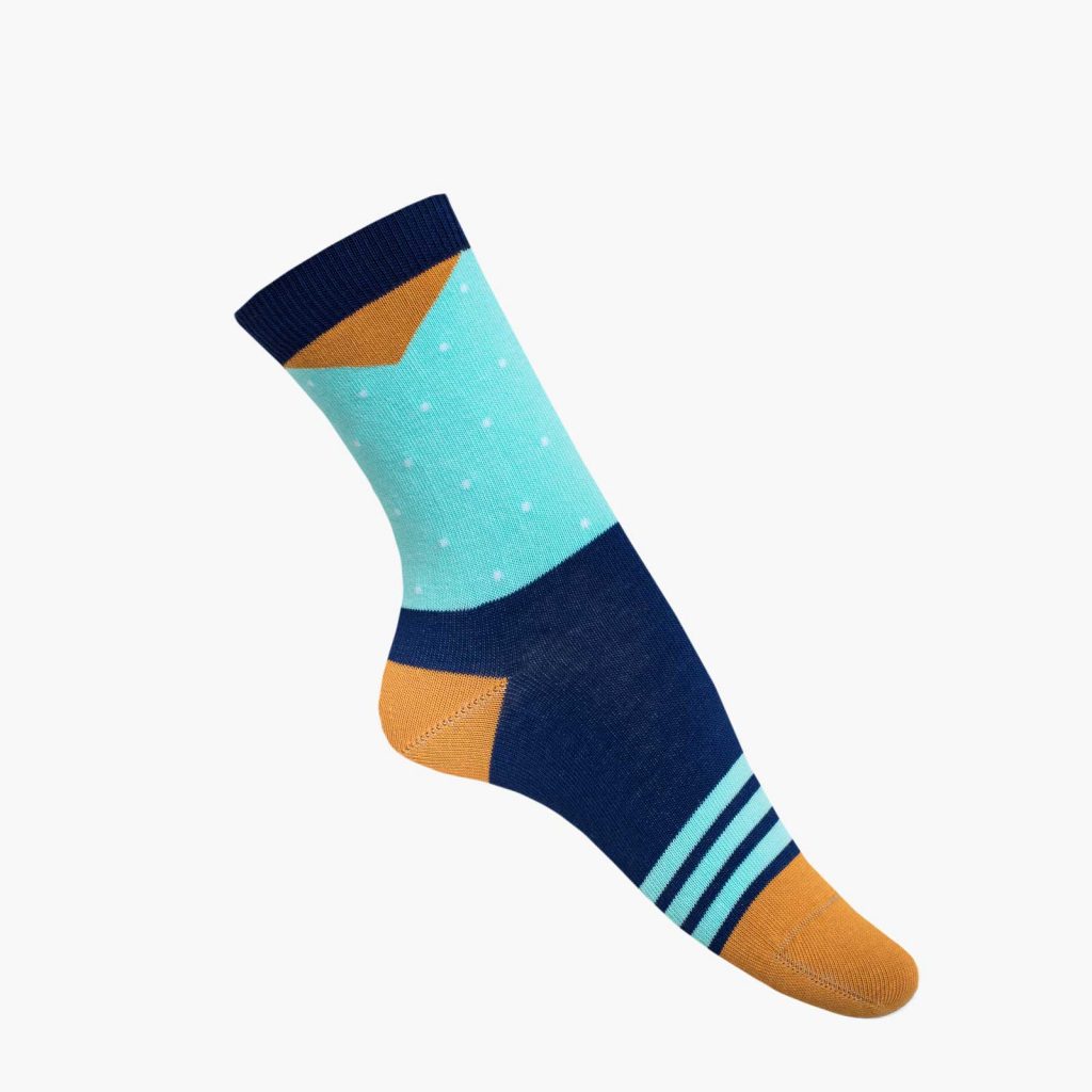 nice socks dots turquoise