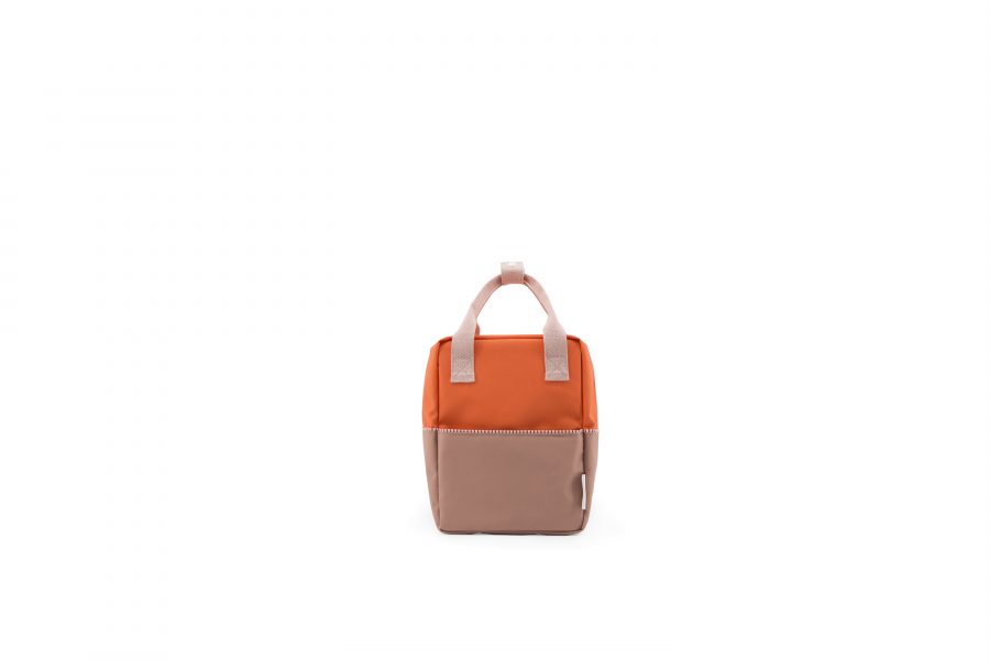 1801392 – Sticky Lemon – product – backpack small – colour blocking – royal orange, party pink, front