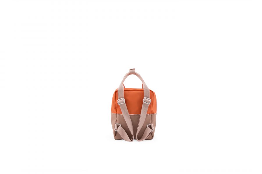 1801392 – Sticky Lemon – product – backpack small – colour blocking – royal orange, pastry pink back
