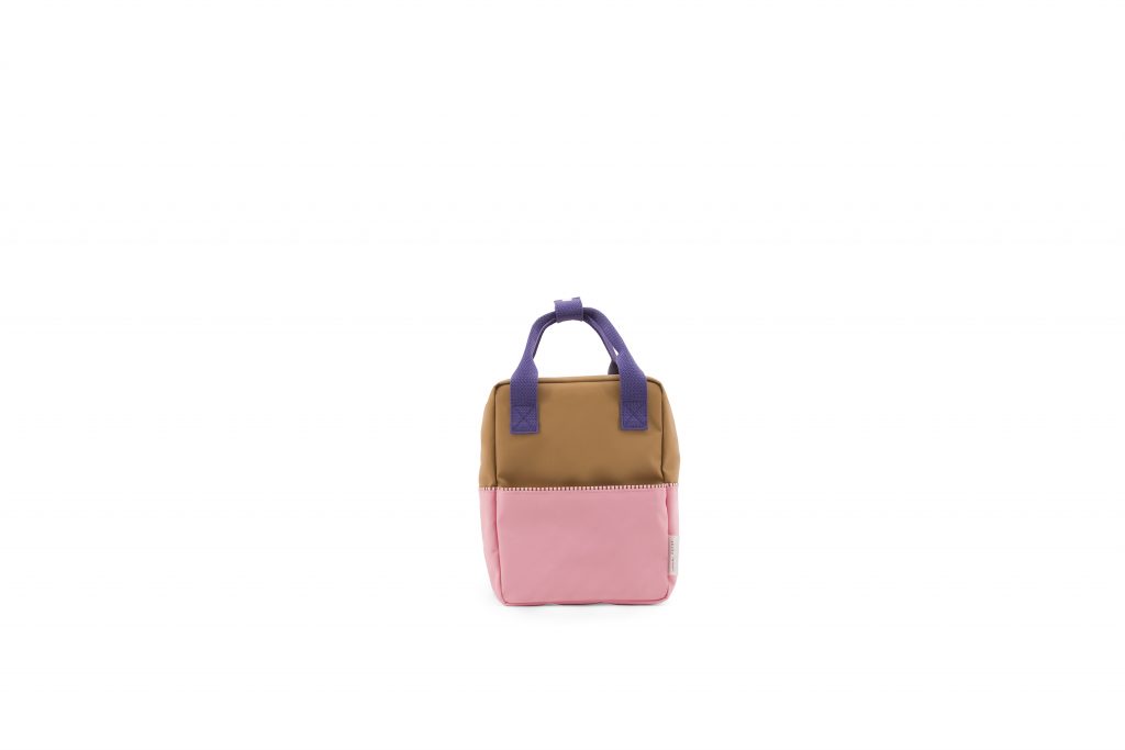Sticky Lemon colour blocking Rucksack panache gold small