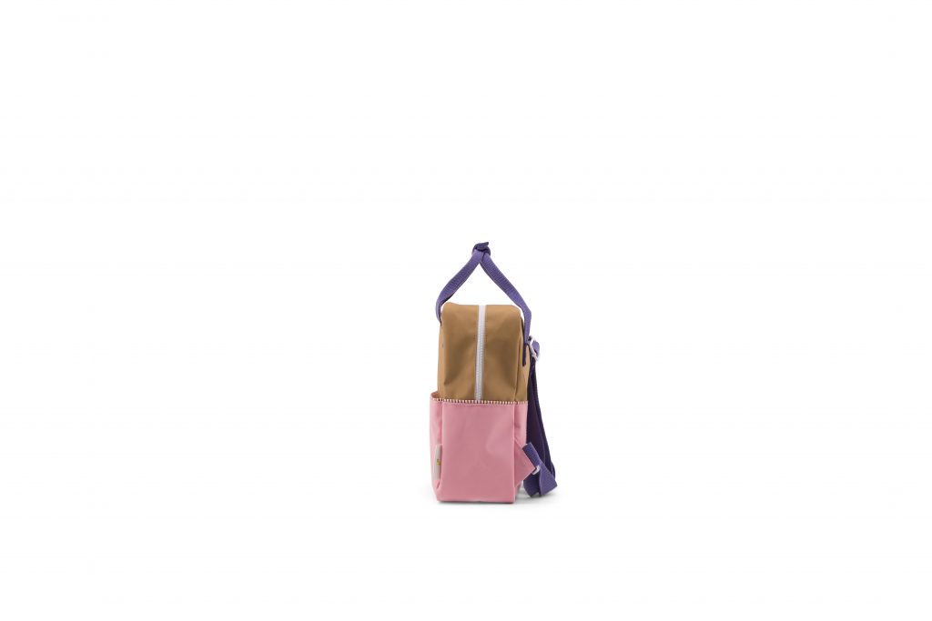 Sticky Lemon colour blocking Rucksack panache gold small