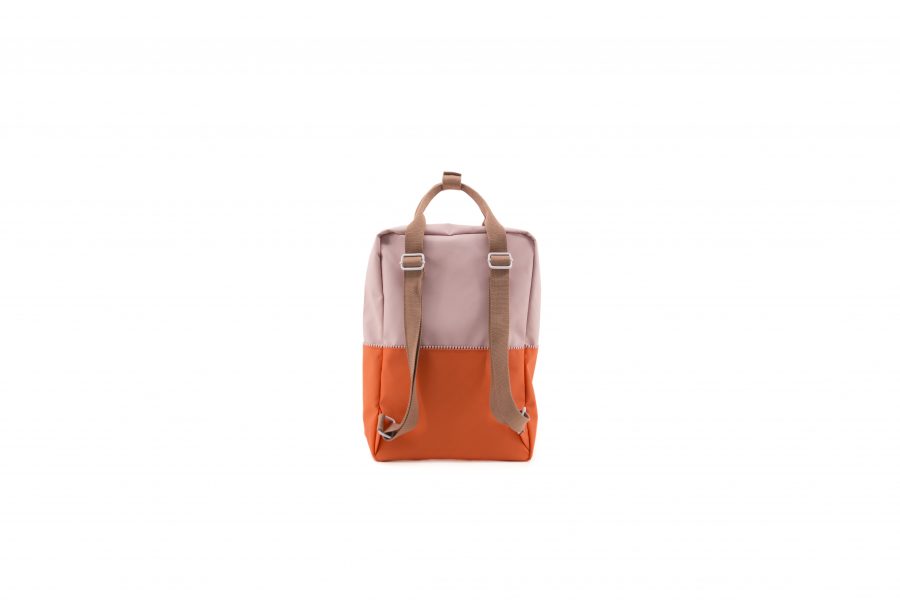 1801396 – Sticky Lemon – product – backpack large – colour blocking – royal orange, pastry pink back,