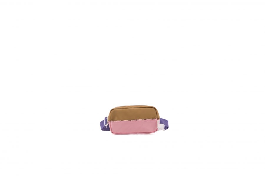 1801401 – Sticky Lemon – product – fanny pack – colour blocking – panache gold, lobby purple, pu