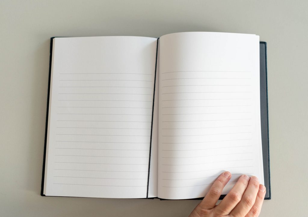 Monk & Anna Notebook Washed linen To remember // dusty green