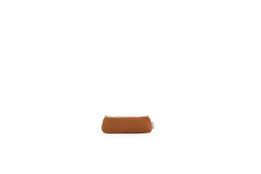 1801536 – Sticky Lemon – pencil case small – sprinkles – apricot orange _ royal orange – front