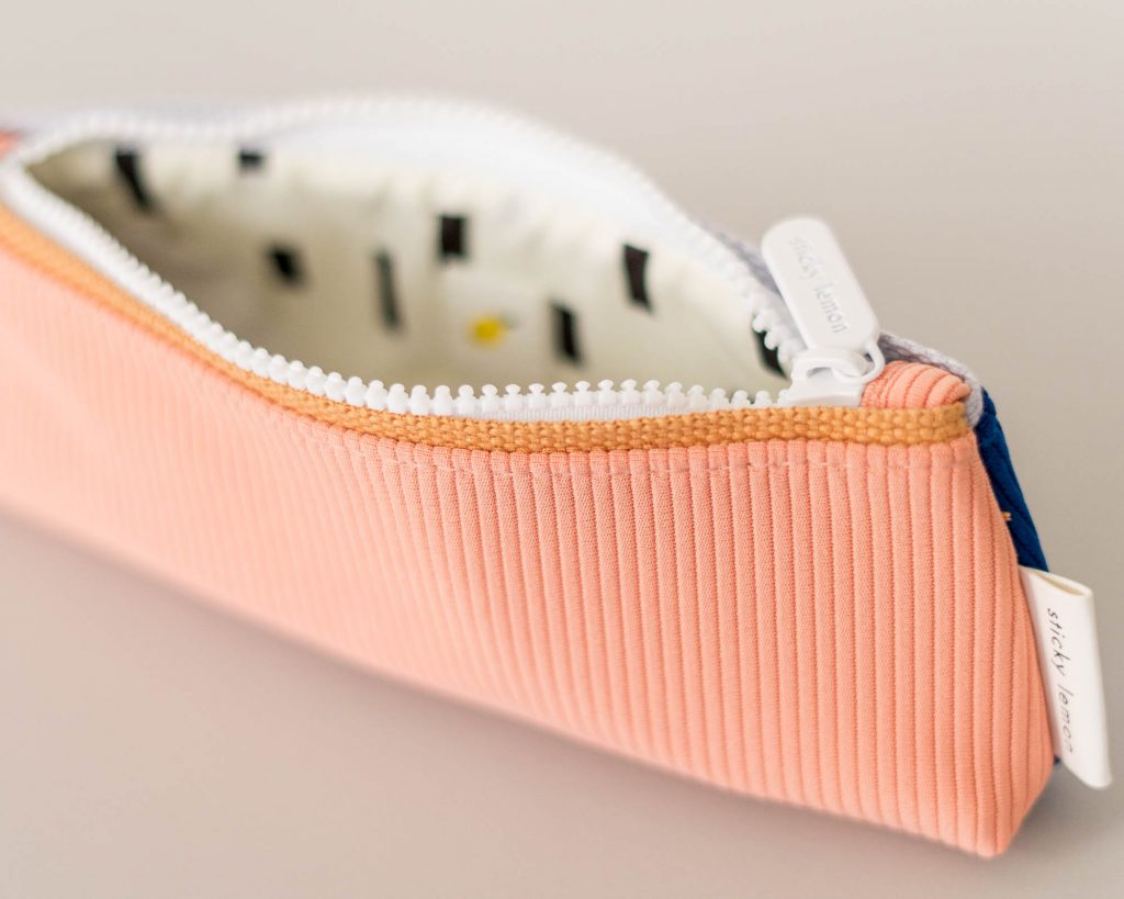 Sticky Lemon Pencil case sprinkles / lemonade pink | indigo blue