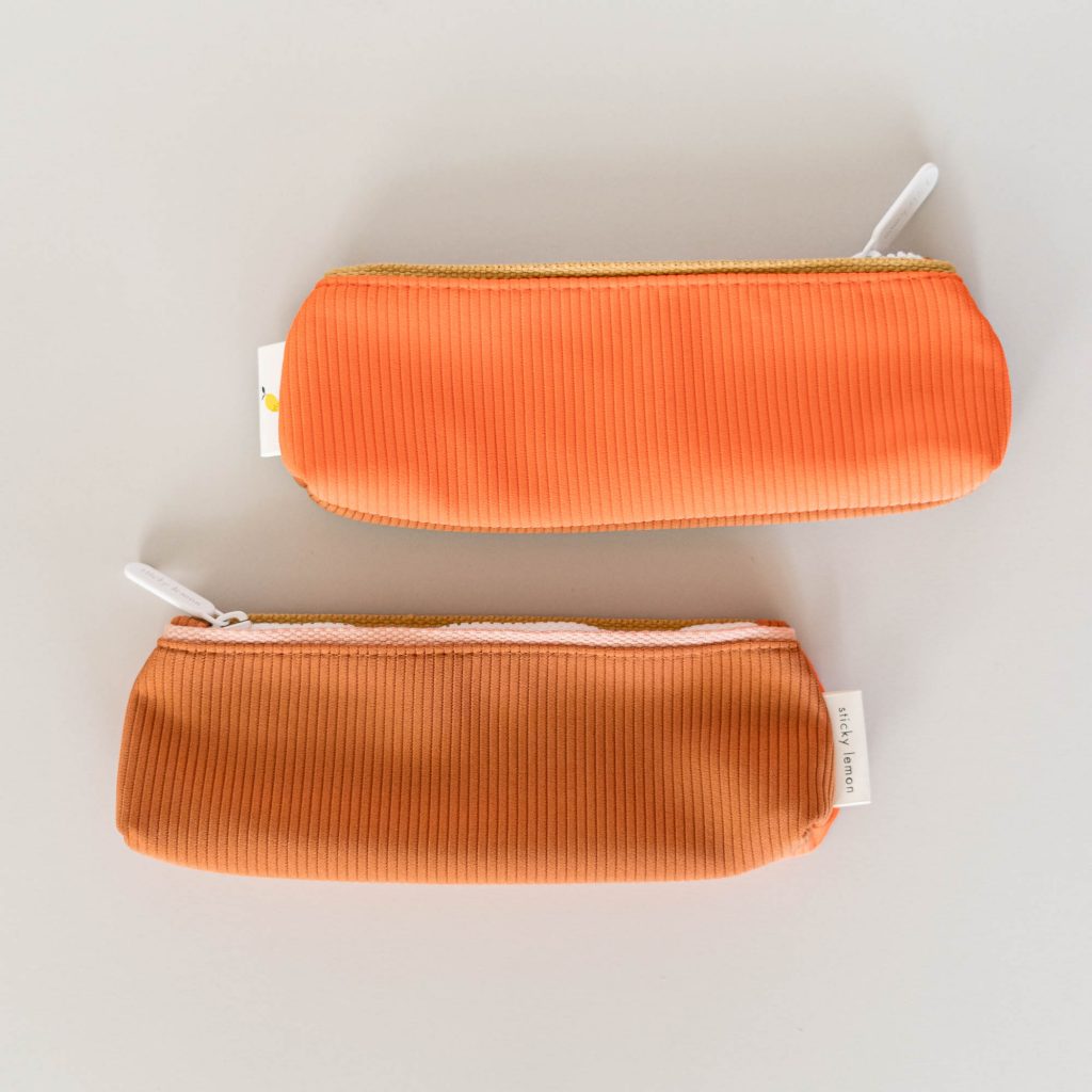 Sticky Lemon Pencil case sprinkles / apricot orange | royal orange