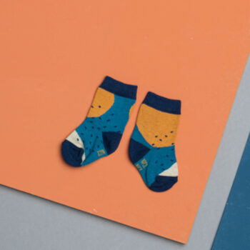 Babysocken shapes petrol