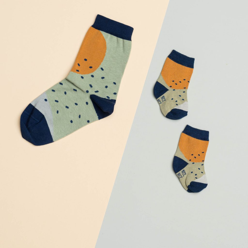 Babysocken shapes green