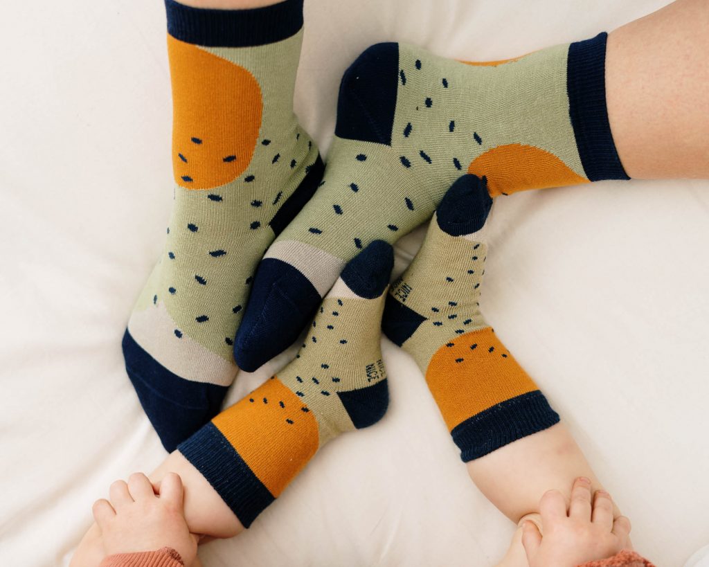 Babysocken shapes green