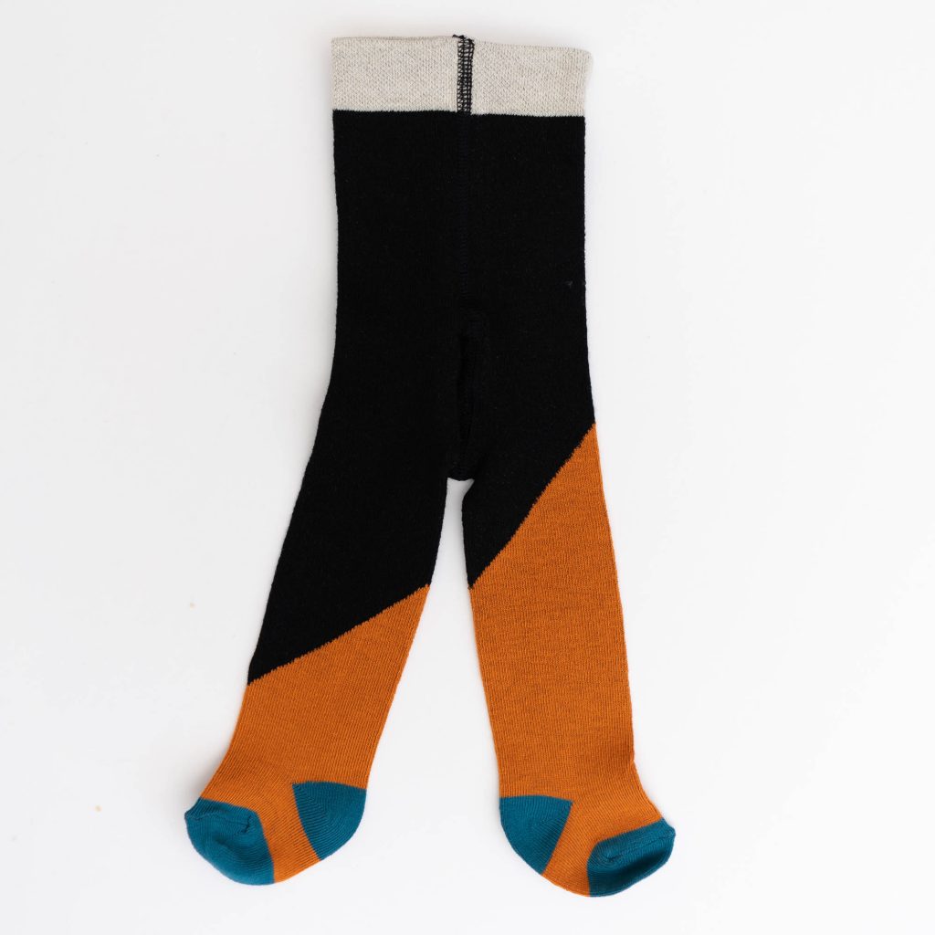 Babystrumpfhose diagonal brick red