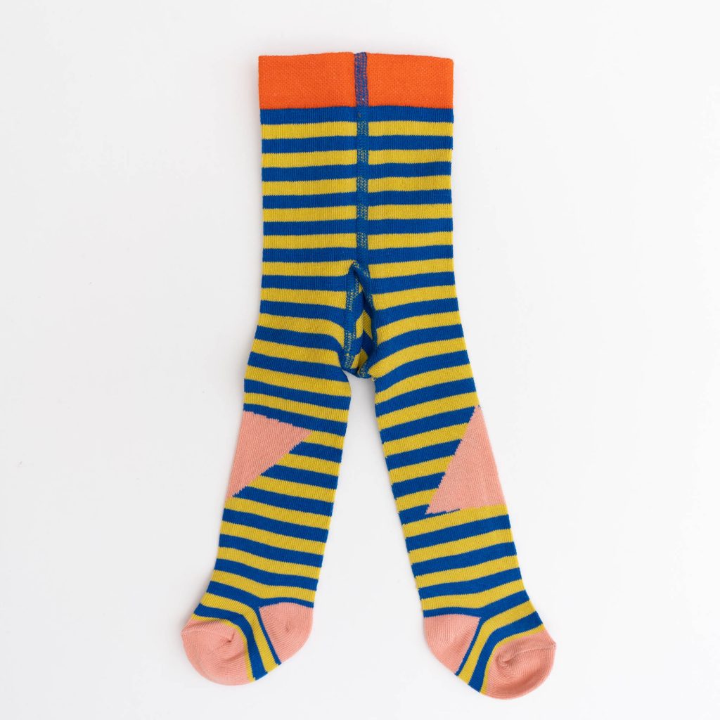 Babystrumpfhose block stripes yellow