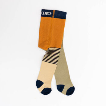 Babystrumpfhose halb/halb sand