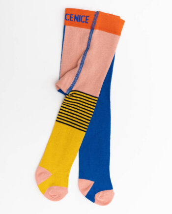 Babystrumpfhose halb/halb yellow