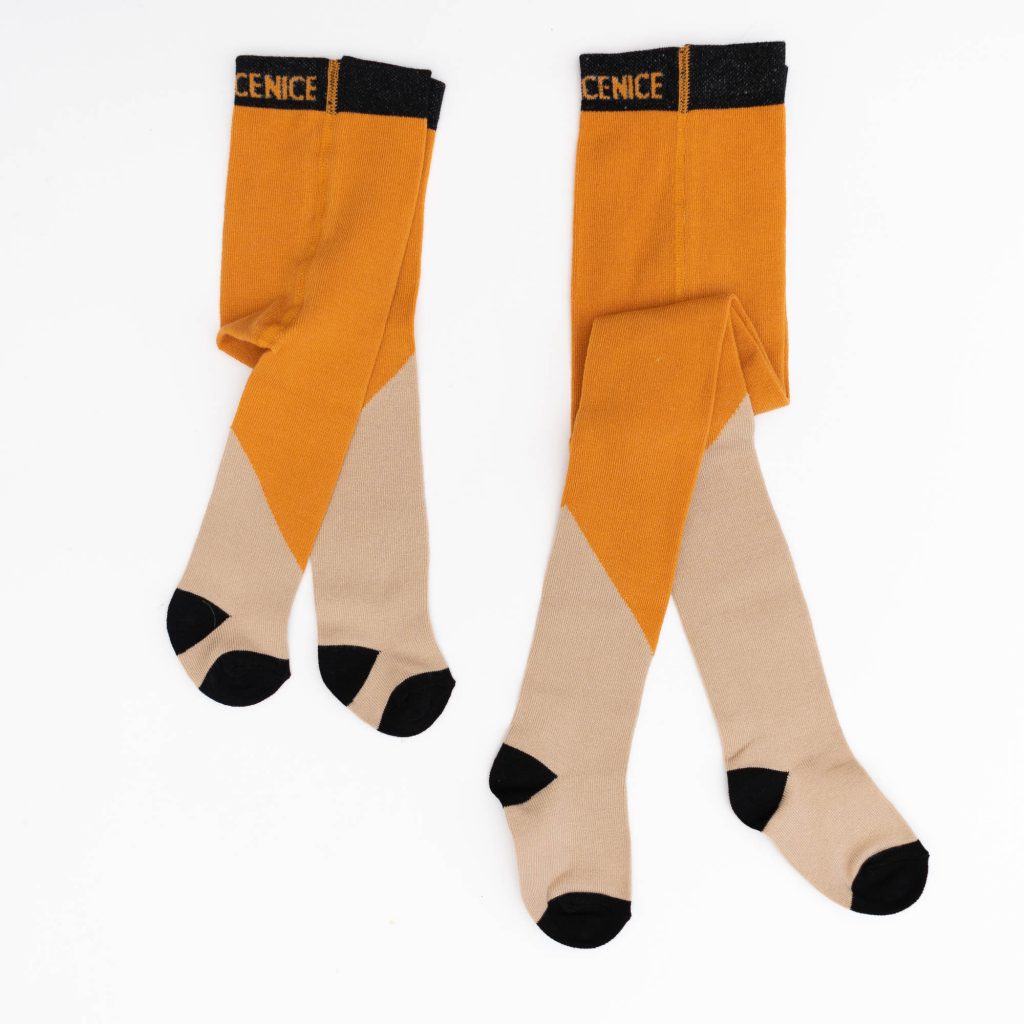 Babystrumpfhose diagonal sand