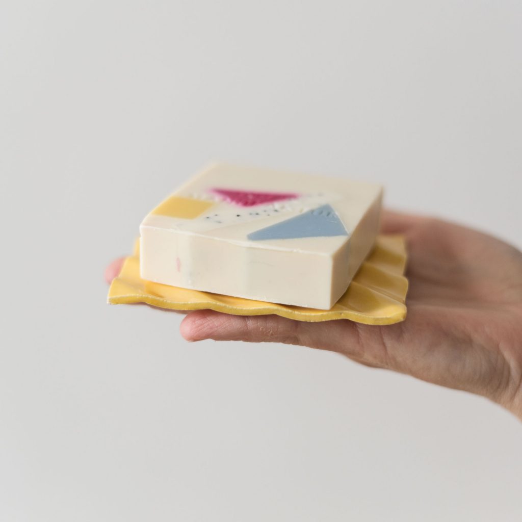 Seifenschale wave yellow