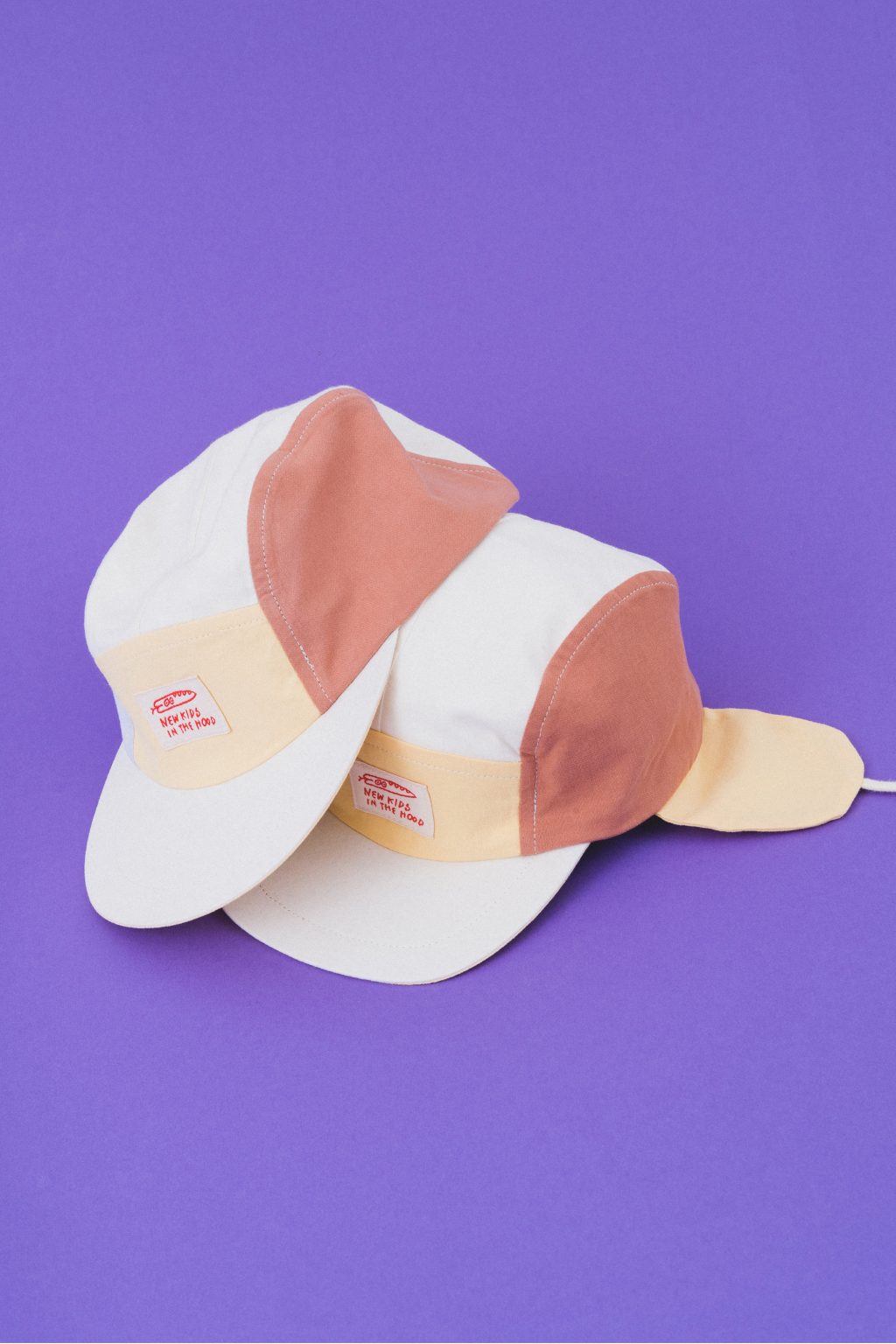 NKitH Cap Wolly colorblock pastel