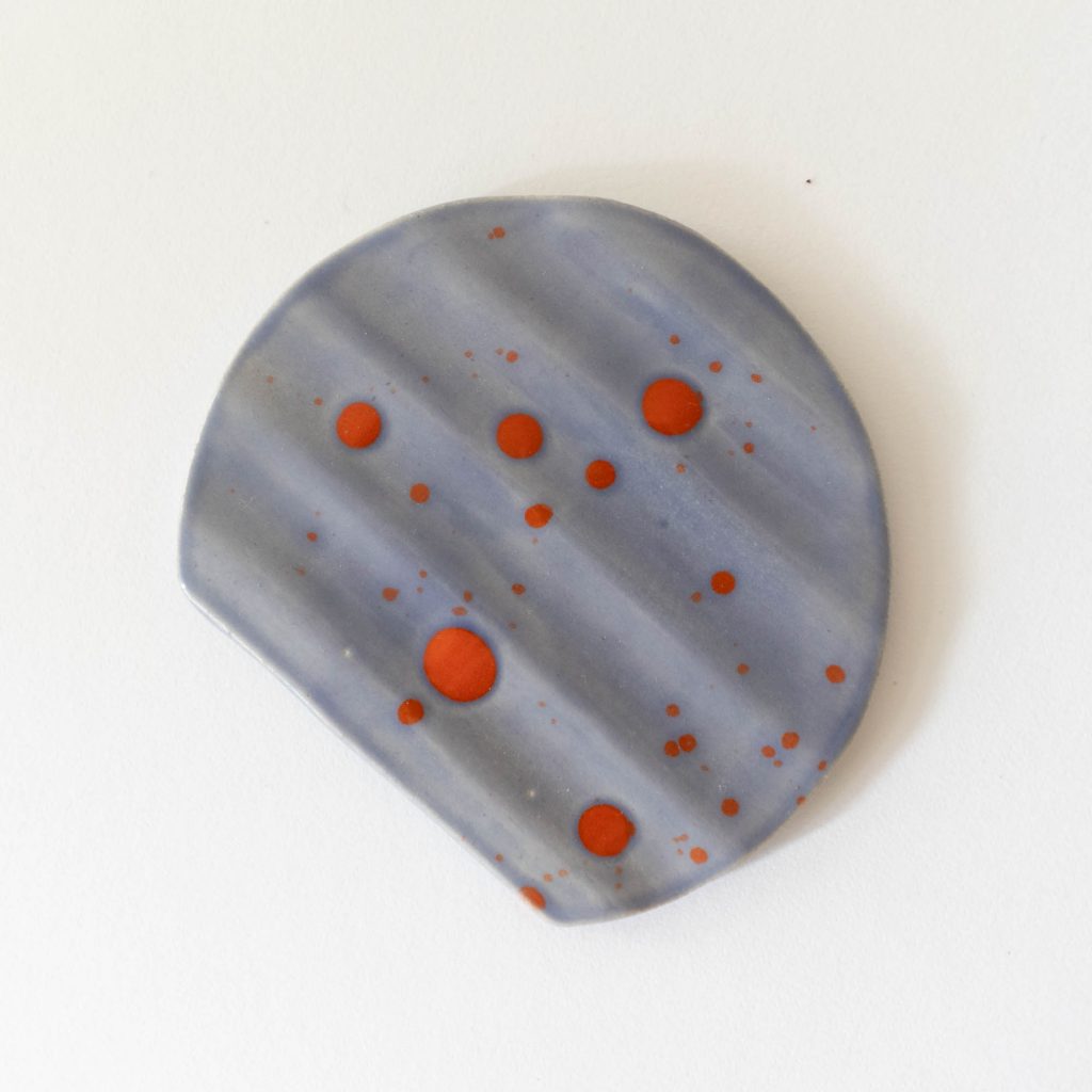 Seifenschale wave round blob | lilac red