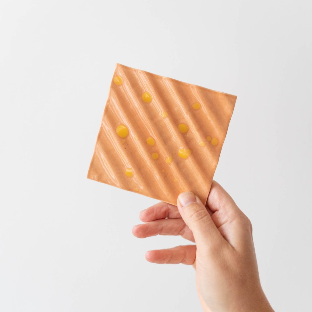 Seifenschale wave blob | peach yellow