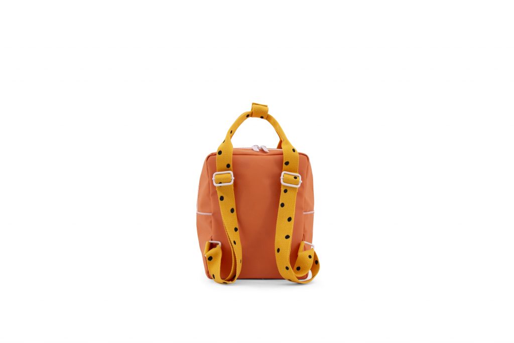 Sticky Lemon backpack small | freckles | carrot orange + sunny yellow + candy pink