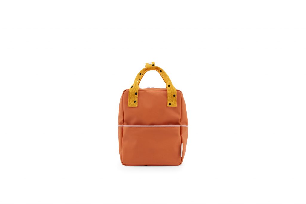 Sticky Lemon backpack small | freckles | carrot orange + sunny yellow + candy pink